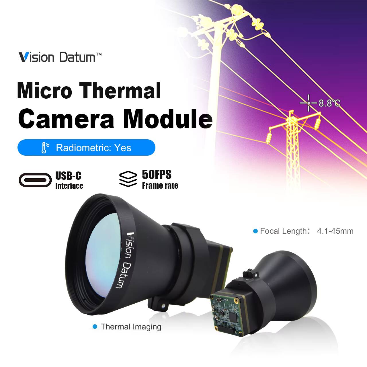 1280X1024 LWIR 12Um Non raffre - Thermal Imager Drone Gimbal recensione e prezzo