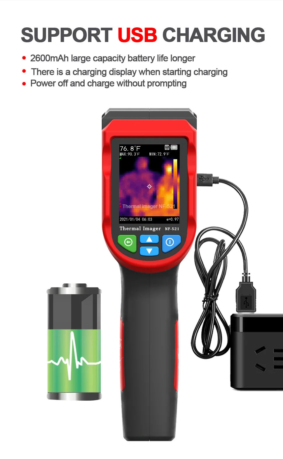 Telecamera Termica a Infraross - Nf 521 Thermal Imaging Camera recensione e prezzo